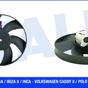 FAN MOTORU SOL SEAT CORDOBA-IBIZA II-INCA-VW CADDY II-POLO 250W-300mm - KALE