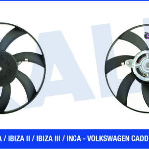 FAN MOTORU DAVLUMBAZLI SAĞ SEAT CORDOBA-IBIZA II-III VW CADDY II-POLO-POLO CLASSIC 120W-302mm - KALE