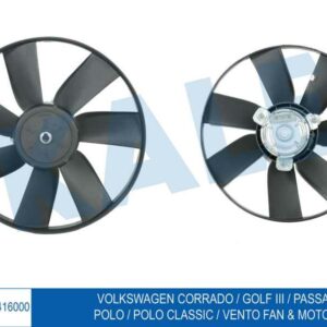 FAN MOTORU GOLF III-IV-CADDY II-PASSAT-CORDOBA 93-99 IBIZA II 1.8-1.9TDI 120-72W-318mm - KALE