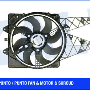 FAN MOTORU DAVLUMBAZLI FIAT GRANDE PUNTO 1.3D 05 450W-405mm - KALE