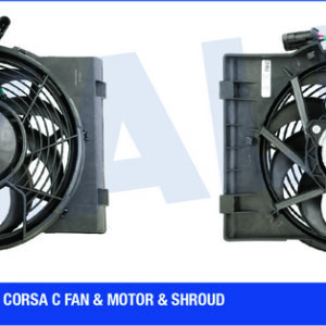 FAN MOTORU DAVLUMBAZLI CORSA C 1.0-1.2-1.4-1.8 00 COMBO 1.6 01 170W-294mm - KALE