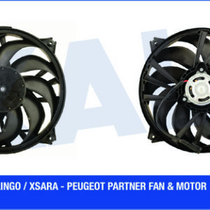 FAN MOTORU DAVLUMBAZLI PARTNER 02 BERLINGO 02 XSARA 00 307 00 350W-385mm - KALE