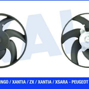 FAN MOTORU CITROEN BERLINGO-XANTIA-ZX-XANTIA-XSARA PEUGEOT P306-P406-PARTNER 250W-335mm - KALE