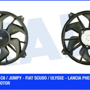 FAN MOTORU DAVLUMBAZLI SOL C5 EM-C8-P807-EXPERT III-JUMPY III 1.6 HDI-2.0 HDI 370W-385mm - KALE