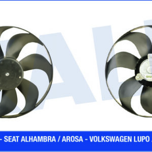 FAN MOTORU PERVANELİ POLO 1.4-1.6 95-99 POLO 1.4-1.9TDI 01 CORDOBA-IBIZA IV 99-08 180W-384mm - KALE