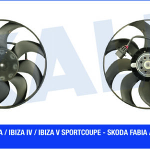 FAN MOTORU PERVANELİ POLO-CORDOBA 02-09 IBIZA IV-V-FABIA 99-08 1.2-1.4 16V-1.6 16V 300W-390mm DAVLUMBAZ YOK - KALE