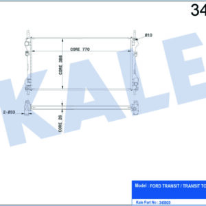 MOTOR SU RADYATORU TRANSIT V184 2.4TDCI 100PS 125PS 01 06 ONDEN CEKER KLIMASIZ - KALE