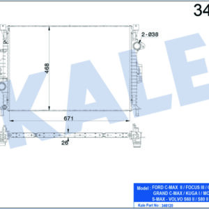 MOTOR SU RADYATORU FOCUS III 11 KUGA 1.6 ECO 2.0TDCI 11 MONDEO IV 1.6TI 1.8TDCI - 2.0TDCI 07 VOLVO S60 II D2-T3-T4 15 18 S80 II 10 15 V40 10 15 V60 I 10 15 V70 III 10 15 - KALE