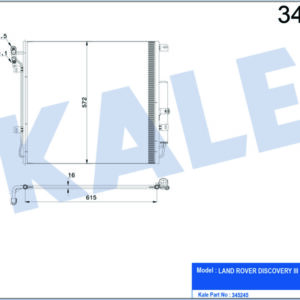 KLIMA RADYATORU DISCOVERY 3 L319 04 09 RANGE ROVER SPORT I L320 06 10 - KALE