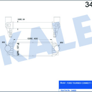 TURBO INTERCOLL RADYATORU TRANSİT CONNECT TC7 06 14 1.8DI 1.8 TDCI AL PL SYSTEM - KALE