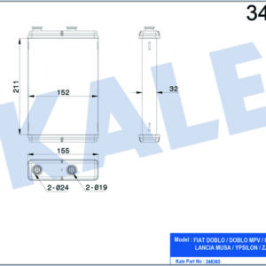 KALORİFER RADYATÖRÜ DOBLO 01 PUNTO 01 IDEA 04 AC KLİMASIZ 209x159 0183831AB - KALE