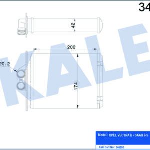 KALORİFER RADYATÖRÜ VECTRA B 96-02 250x182 - KALE