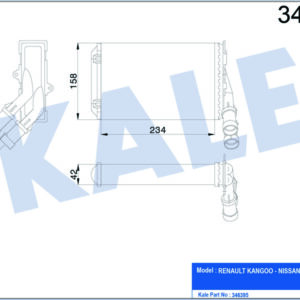 KALORİFER RADYATÖRÜ KNG-KNG EXPRESS 1.4-1.6 16V-1.5 DCI-1.9DTI-1.9DCI 234x158 - KALE