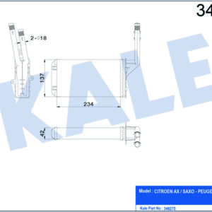 KALORİFER RADYATÖRÜ 106 91-96 SAXO 96-03 AX 91-96 234x138 - KALE