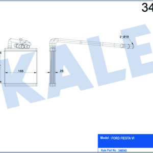 KALORIFER RADYATORU FIESTA CB1 08 12 VI 08 BRAZING - KALE