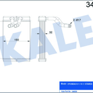 KALORİFER RDAYATÖRÜ BRAZİNG STAREX 210x165x42 - KALE