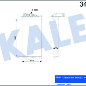 KALORİFER RADYATÖRÜ CITROEN DS5 PEUGEOT 3008-5008 - KALE