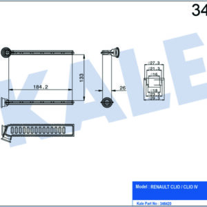 KALORİFER RADYATÖRÜ CLIO IV-LOGAN II 13 - KALE