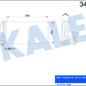 KALORİFER RADYATÖRÜ 307 00 249x141x42 - KALE