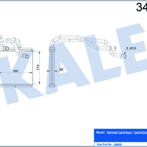 KALORİFER RADYATÖRÜ NISSAN QASHQAI-QASHQAI II-X-TRAIL - KALE