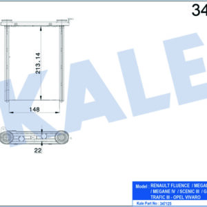 KALORİFER RADYATÖRÜ MGN III-FLUENCE 213X148X22 - KALE