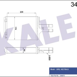 KALORİFER RADYATÖRÜ VECTRA B 190x180x42 - KALE