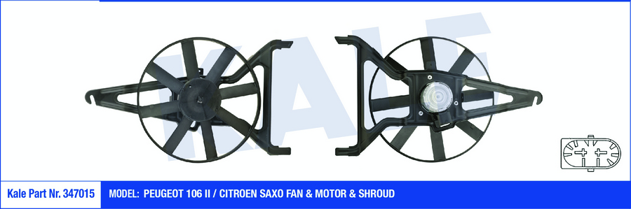 FAN MOTORU DAVLUMBAZLI PEUGEOT 106 II-CITROEN SAXO - KALE