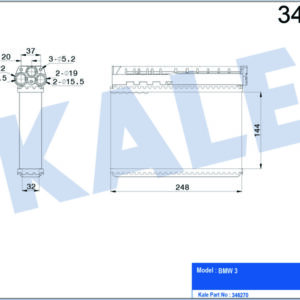 KALORIFER RADYATORU BMW E39 E36 KLIMALI - KALE