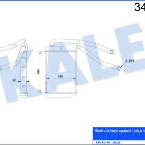 KALORİFER RADYATÖRÜ DAEWOO ESPERO-CIELO AL-BRZ - KALE