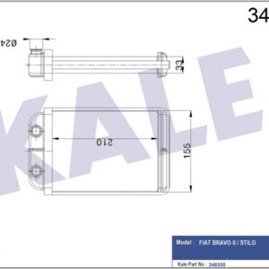 KALORİFER RADYATÖRÜ BRAVO 07 STILO 01-06 - KALE