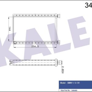 KALORIFER RADYATORU BMW E87 E90 F26 F25 E84 E92 E91 E81 - KALE