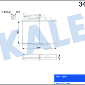 KALORIFER RADYATORU BMW E34 88 92 - KALE