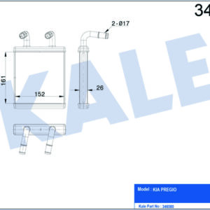 KALORİFER RADYATÖRÜ KIA PREGIO AL-BRZ - KALE