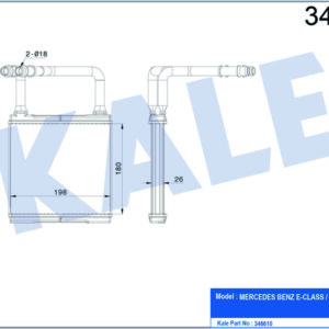 KALORIFER RADYATORU MERCEDES X218 C219 C218 W211 - KALE