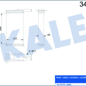 KALORİFER RADYATÖRÜ SIERRA AC KLİMASIZ 249x134x42 - KALE