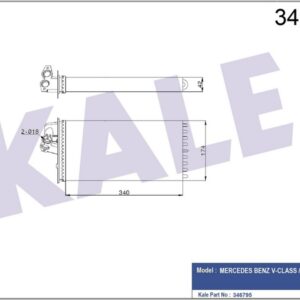 KALORIFER RADYATORU MERCEDES VITO W638 96 03 - KALE