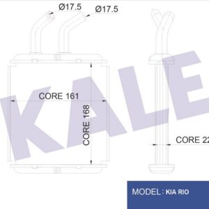 KALORİFER RADYATÖRÜ KIA RIO 1.3-1.5-1.5 16V 00-05 - KALE