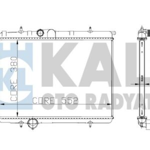 RADYATÖR 206 00 2.0 16V AC KLİMASIZ MEK 562.5x378.6x27 - KALE