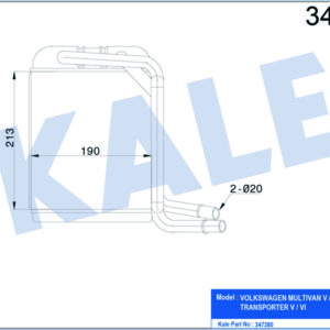 KALORİFER RADYATÖRÜ TRANPORTER T5-T6 03 - KALE