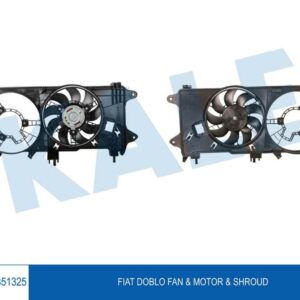 FAN MOTORU DAVLUMBAZLI FIAT DOBLO 1.3 MJET 03 1.9JTD 01 EURO III TEK MOTORLU KLİMASIZ - KALE