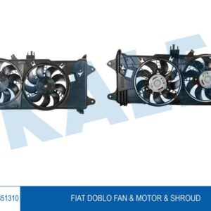 FAN MOTORU DAVLUMBAZLI FIAT DOBLO 1.3 MJET 03 1.9JTD 01 EURO III ÇİFT MOTORLU AC KLİMALI - KALE