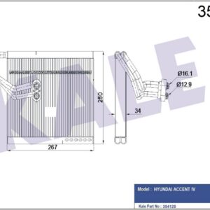 EVAPORATÖR HYUNDAI ACCENT IV - KALE