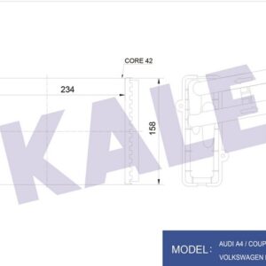 KALORİFER RADYATÖRÜ PASSAT A4 SUPERB 97- 00 - KALE