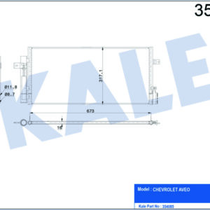 KONDENSER CHEVROLET AVEO - KALE