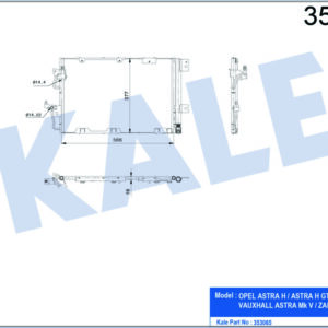 KONDENSER OPEL ASTRA H-ASTRA H GTC-ZAFIRA B - KALE