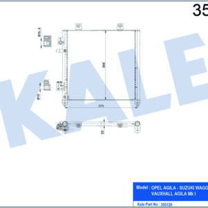 KONDENSER OPEL AGILA-SUZUKI WAGON - KALE