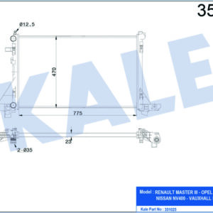 RADYATÖR MASTER III-MOVANO B-NV400 2.3CDTI 10- - KALE