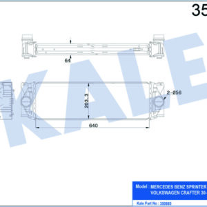 TURBOSARJ RADYATORU MERCEDES SPRINTER 906 06 18 907 910 18 . VW CRAFTER 30-32-35 11 16 - KALE