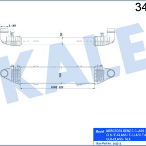 TURBOSARJ RADYATORU MERCEDES X204 W204 S204 C204 C218 W212 C207 - KALE