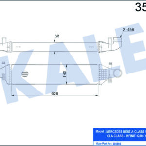 TURBOSARJ RADYATORU MERCEDES X156 W176 W246 C117 - KALE